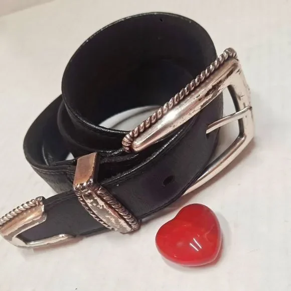 Brighton | Accessories | Brighton Black Leather Belt Size S  display picture 2